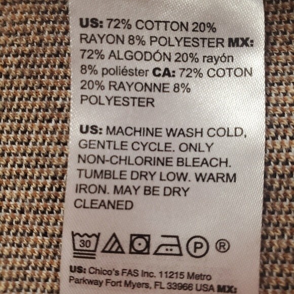 Chico's Classic Chain Belt and Floral Motif Bateau Neck Pullover Sweater Sz M - Picture 10 of 14